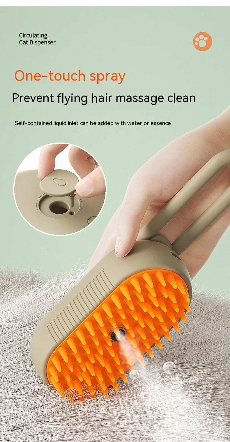 3-in-1 Pet Steam Brush