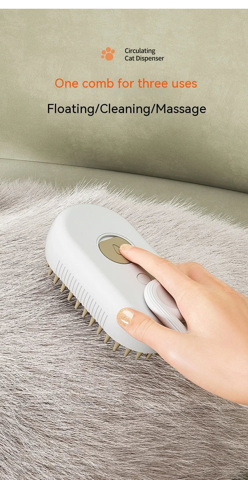 3-in-1 Pet Steam Brush