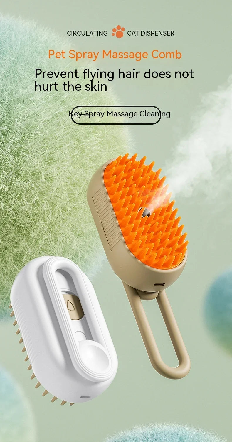 3-in-1 Pet Steam Brush